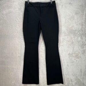 Old Navy High Rise Pixie Flare Secret Smooth Pockets Black Pants Women Size 6